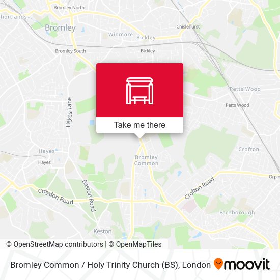 Bromley Common / Holy Trinity Church (BS) map