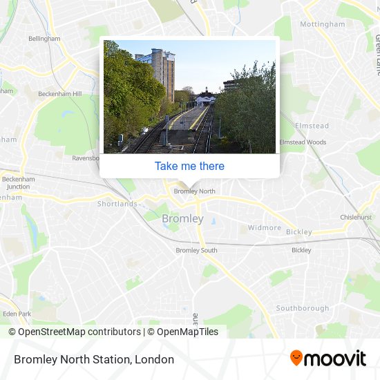 Bromley North Station (E) map