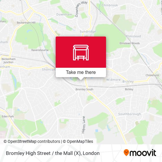 Bromley High Street / the Mall (X) map