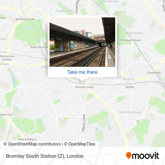 Bromley South Station map