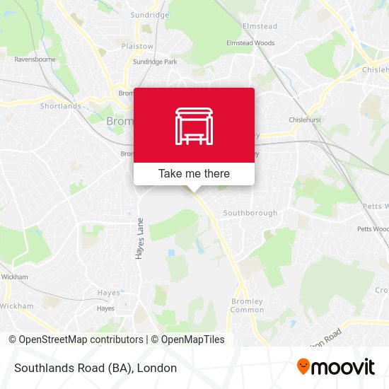 Southlands Road (BA) map
