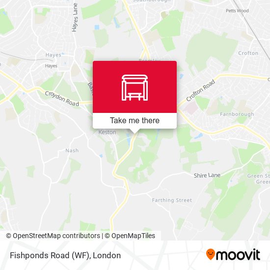 Fishponds Road (WF) map