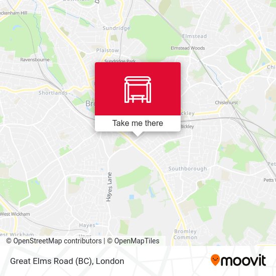 Great Elms Road (BC) map