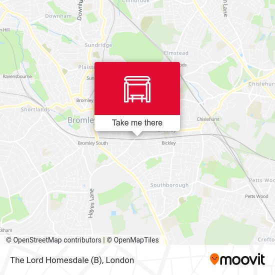 The Lord Homesdale (B) map