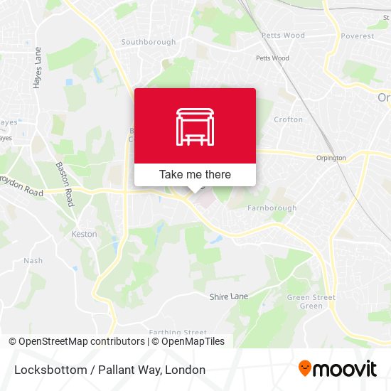 Locksbottom / Pallant Way map