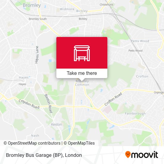 Bromley Bus Garage (BP) map