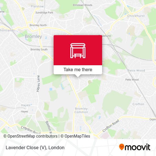 Lavender Close (V) map