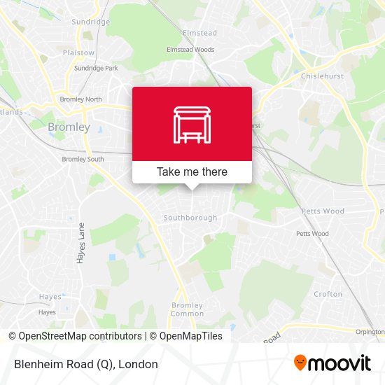 Blenheim Road (Q) map