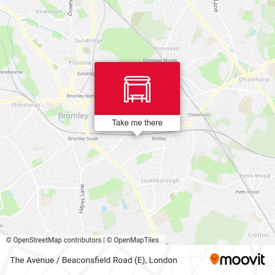 The Avenue / Beaconsfield Road (E) map