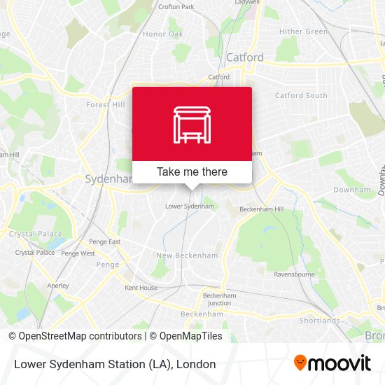 Lower Sydenham Station (LA) map