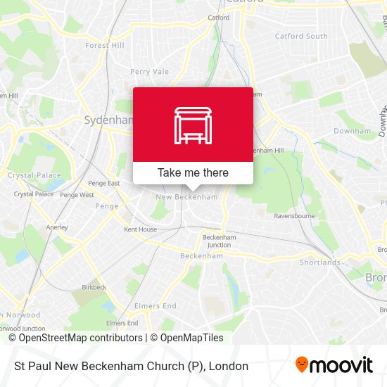St Paul New Beckenham Church map