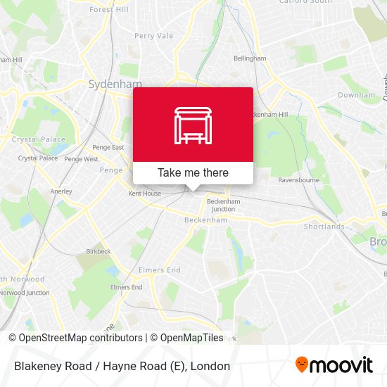 Blakeney Road / Hayne Road (E) map