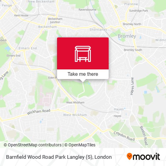 Barnfield Wood Road Park Langley (S) map