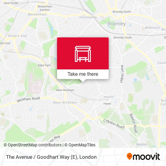 The Avenue / Goodhart Way (E) map