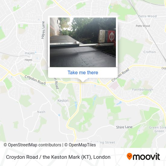 Croydon Road / the Keston Mark (KT) map