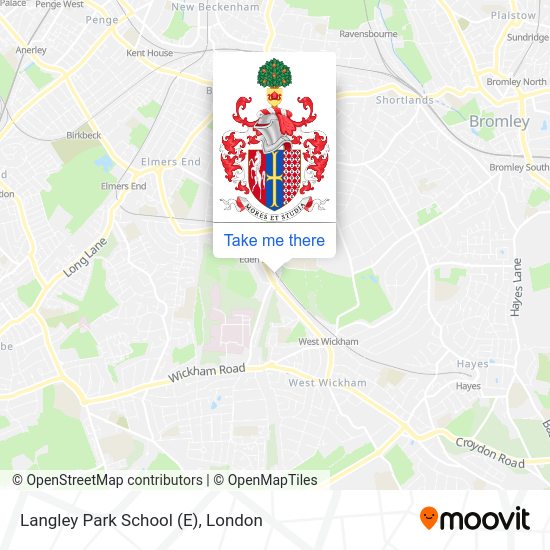 Langley Park School (E) map