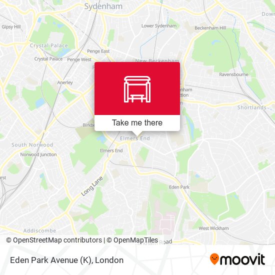 Eden Park Avenue (K) map