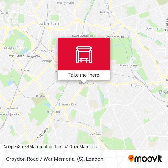 Croydon Road / War Memorial (S) map