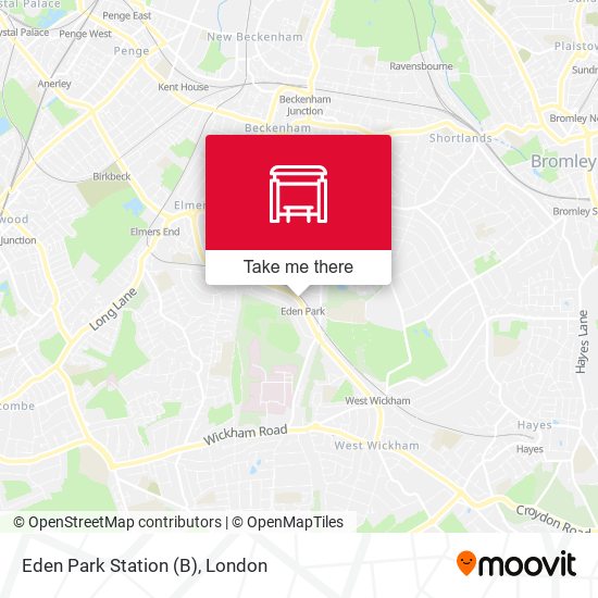Eden Park Station (B) map