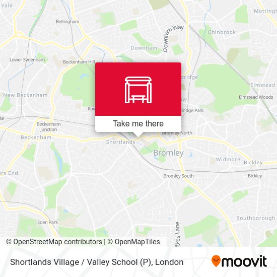 Shortlands Village / Valley School (P) map