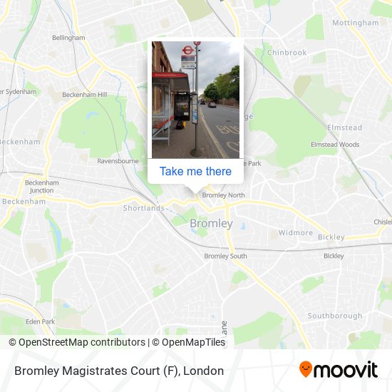 Bromley Magistrates Court (F) map