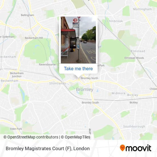 Bromley Magistrates Court (F) map