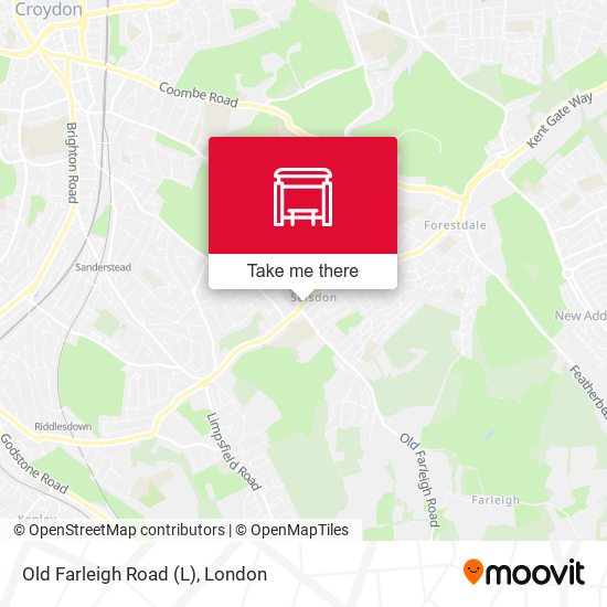 Old Farleigh Road (L) map