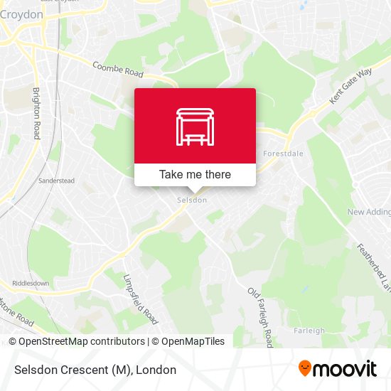 Selsdon Crescent (M) map