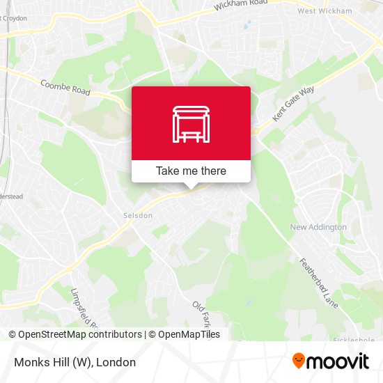 Monks Hill (W) map