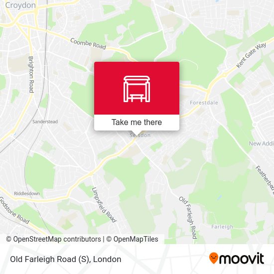 Old Farleigh Road (S) map