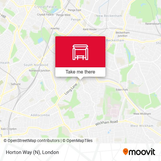 Horton Way (N) map