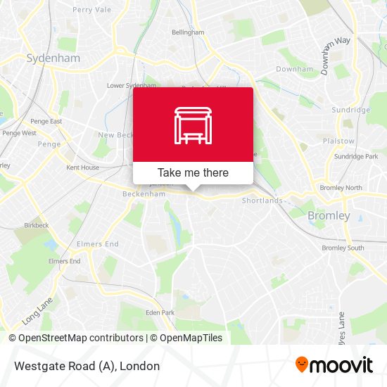 Westgate Road (A) map