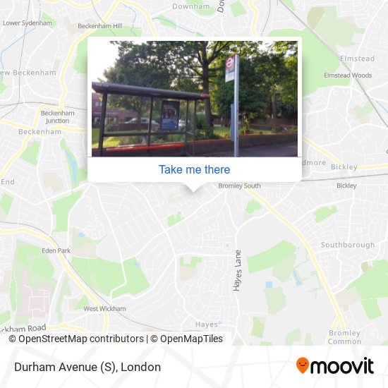 Durham Avenue (S) map