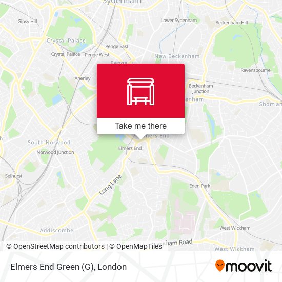 Elmers End Green map