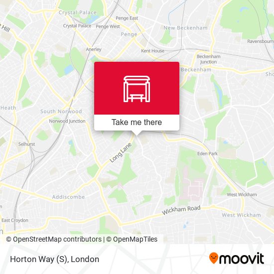 Horton Way (S) map