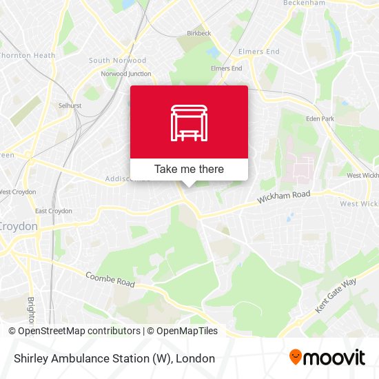 Shirley Ambulance Station (W) map