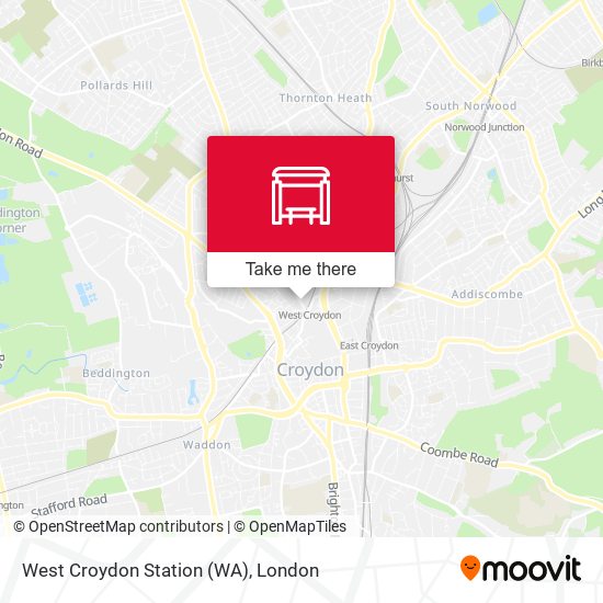 West Croydon Station (WA) map