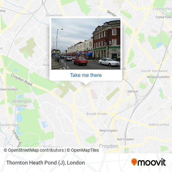 Thornton Heath Pond (J) map