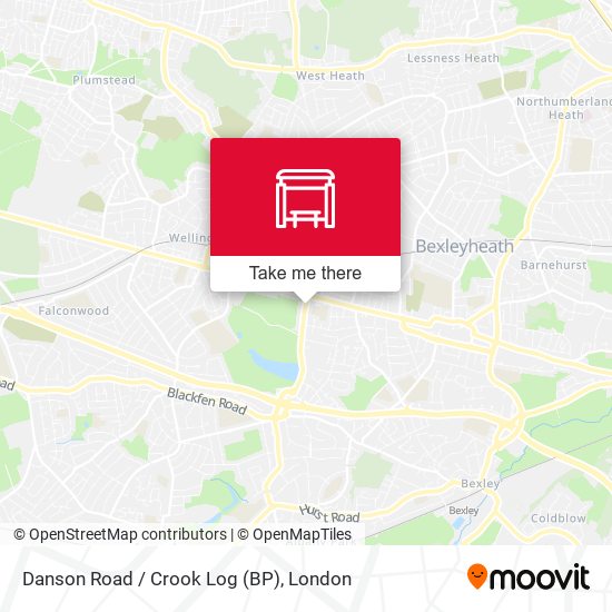 Danson Road / Crook Log (BP) map