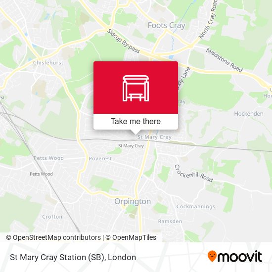 St Mary Cray Station (SB) map