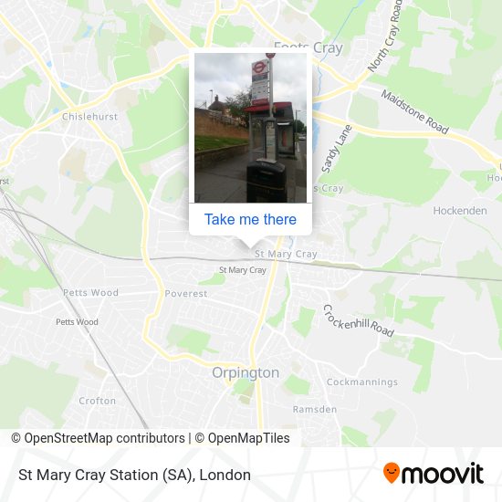 St Mary Cray Station (SA) map