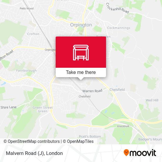 Malvern Road (J) map