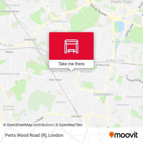Petts Wood Road map