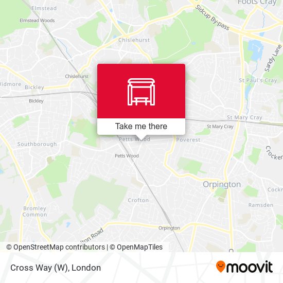 Cross Way map