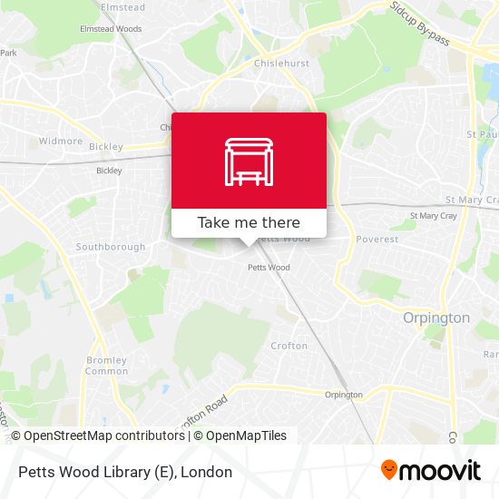 Petts Wood Library (E) map