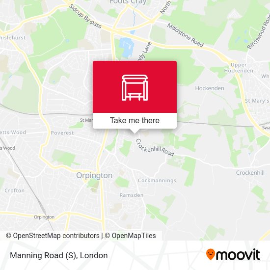 Manning Road (S) map
