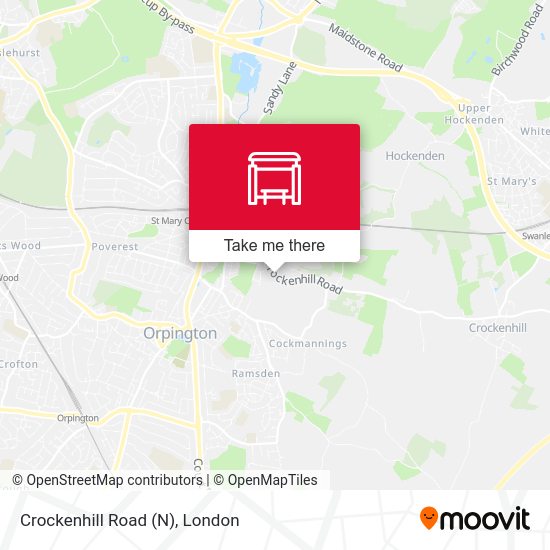 Crockenhill Road (N) map