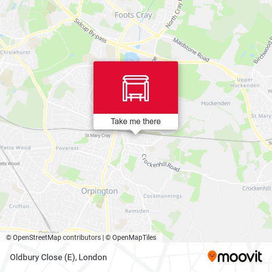 Oldbury Close (E) map