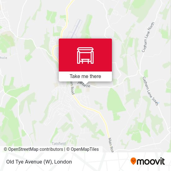 Old Tye Avenue (W) map