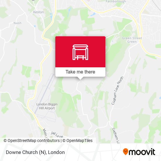 Downe Church (N) map